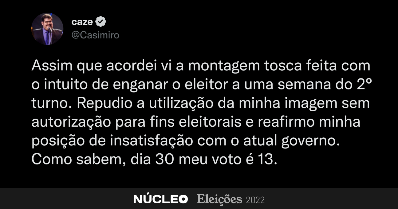 Casimiro fez o maior tweet da história no Brasil? Tudo indica que sim