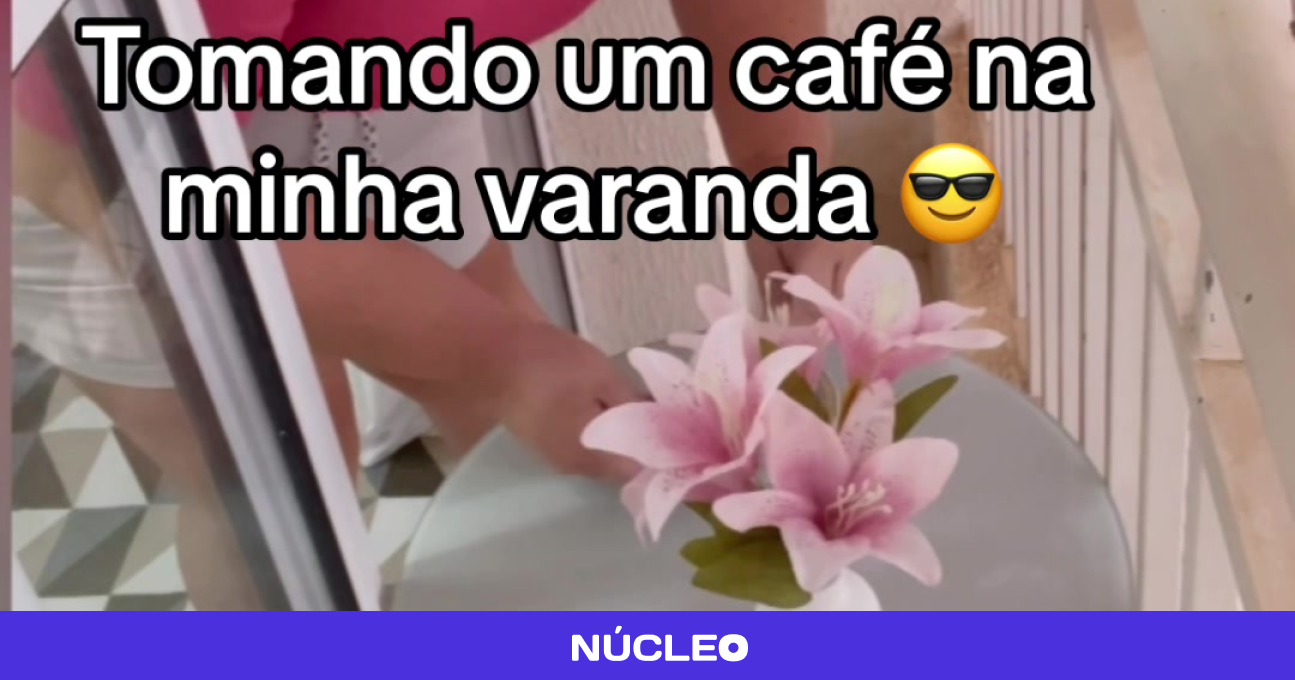 Tiktoker viraliza com sua varandinha bem pequenininha