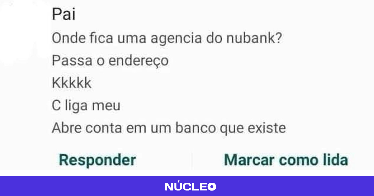 Nubank sai do ar, dando razão ao pai do meme 'se liga, meu'