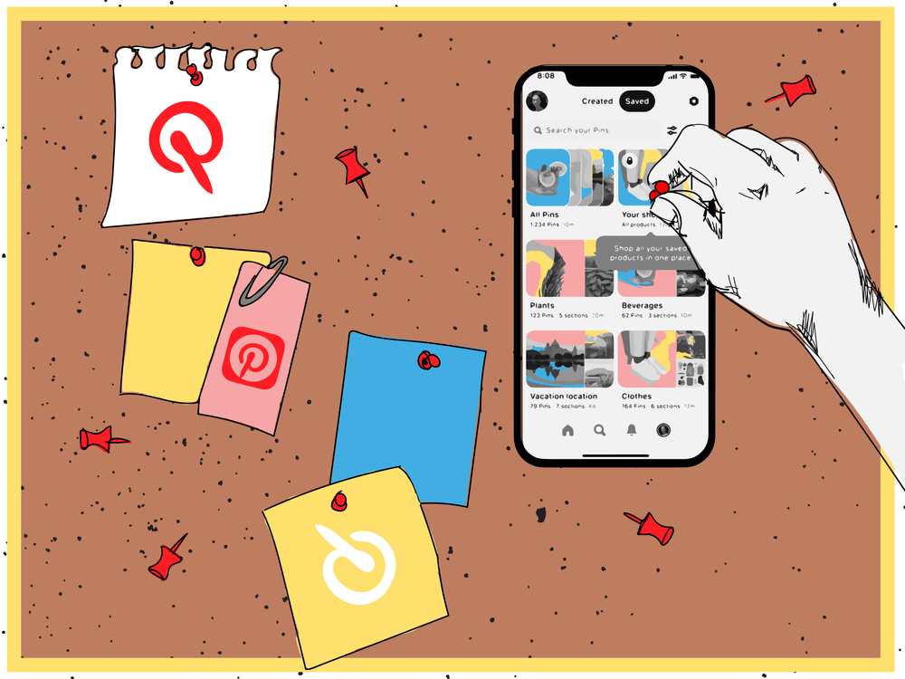 Pinterest está testando um novo aplicativo de colagens