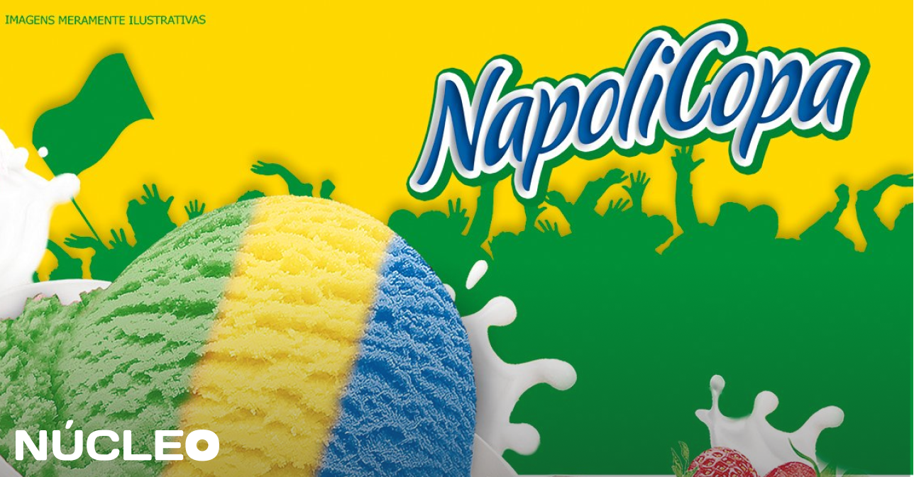 As pessoas estão perplexas com o sorvete NapoliCopa